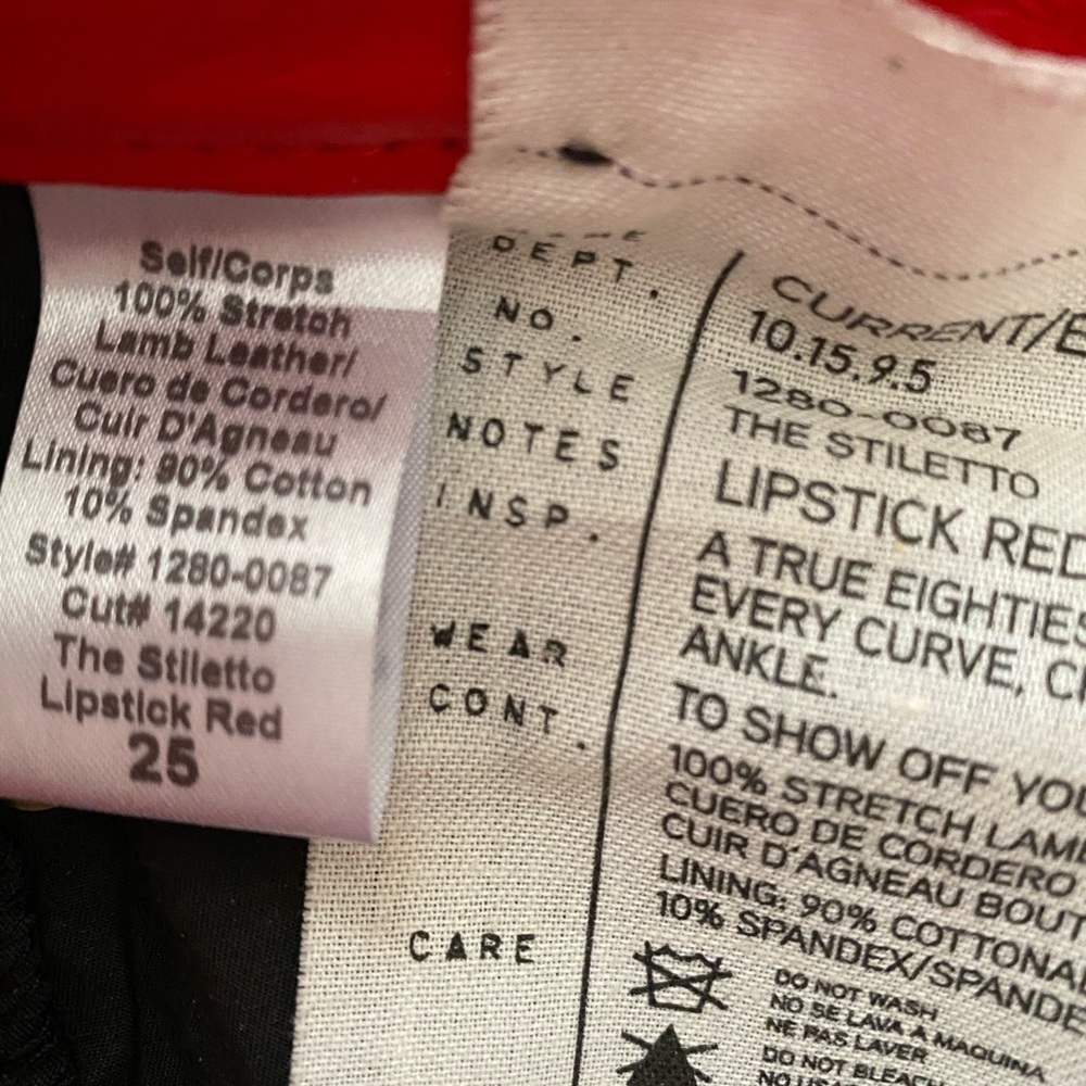 CURRENT ELLIOTT STILETTO LEATHER LEGGING - Picture 6 of 10